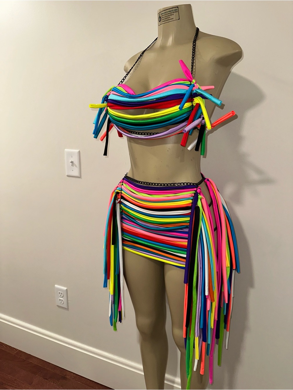 Custom Multi Color Skirt Set - Picture 3 of 6